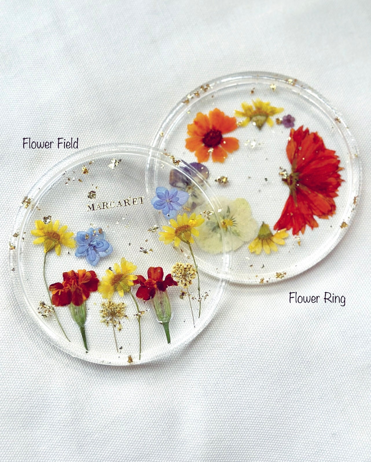 Floral Coasters (Customisable)